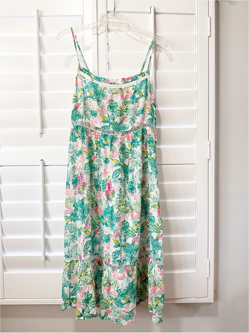 GOA Beachwear by Japna Tropical Sundress Large Boho Tropical Floral Print